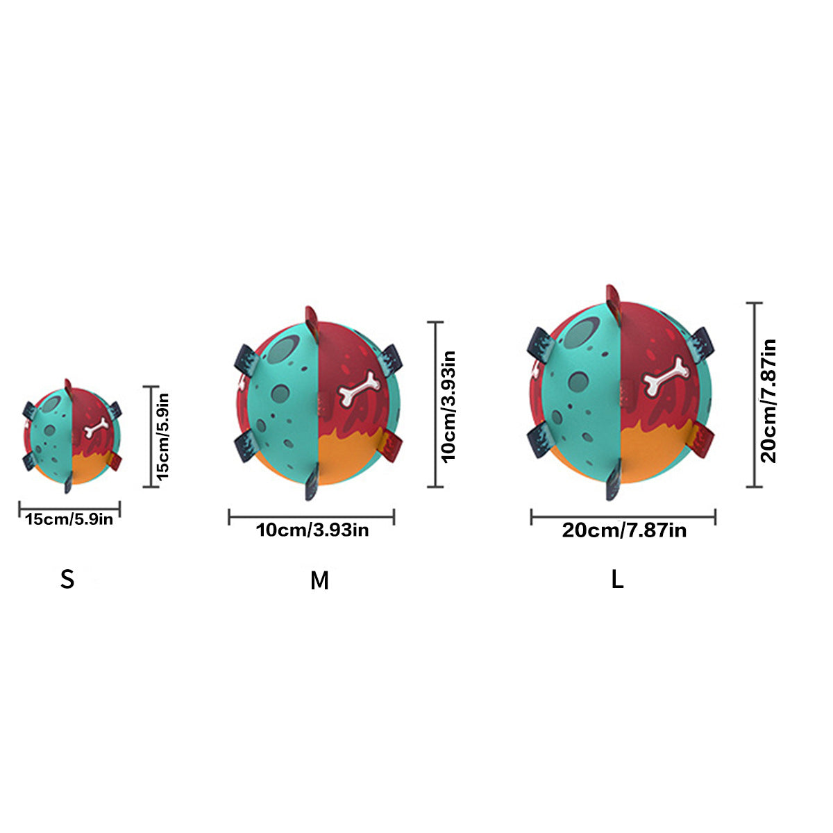 Piłka nożna z paskami dla psa - Interaktywna zabawka do przeciągania